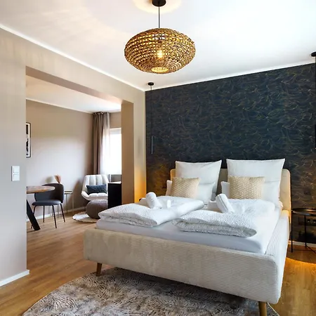 Apartmán Staytona Stylish With Balcony, Parking & Wifi Near Wiesbaden *